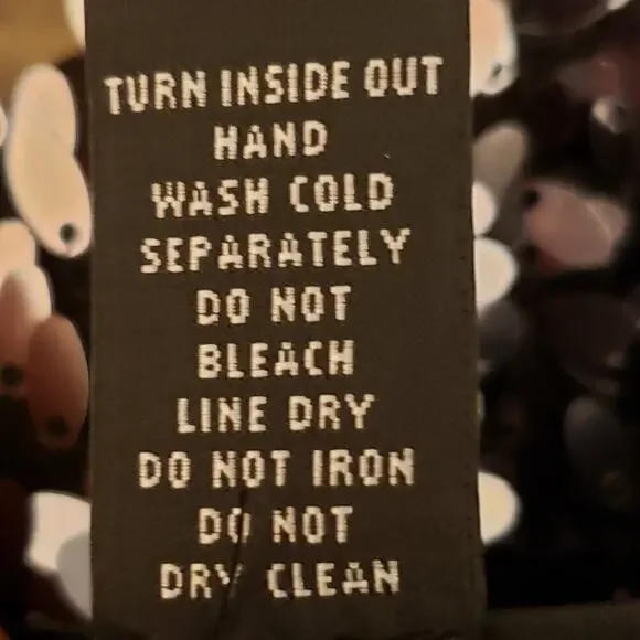 INC International Concepts Woman Open Front Black Sequin Jacket, Size 0X - Picture 7 of 7